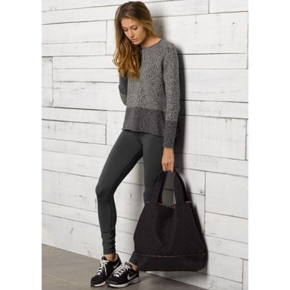 Prana Black Stripe Sapphire Legging NWT Sz. XS - Picture 1 of 8